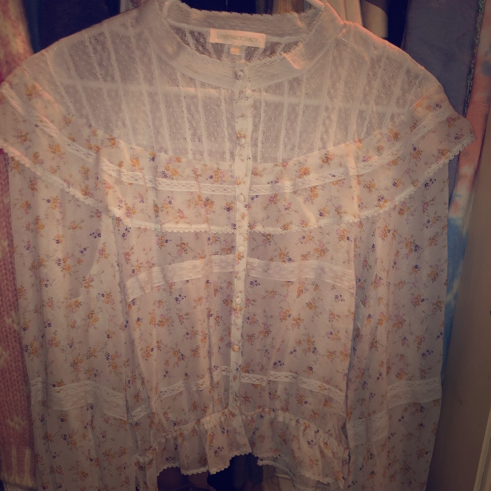 Loveshackfancy blouse